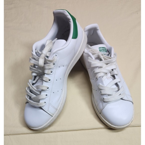 Adidas Stan Smith Shoes White Green Men\'s Size‎ 8 1/2 Rubber Leather main image 7